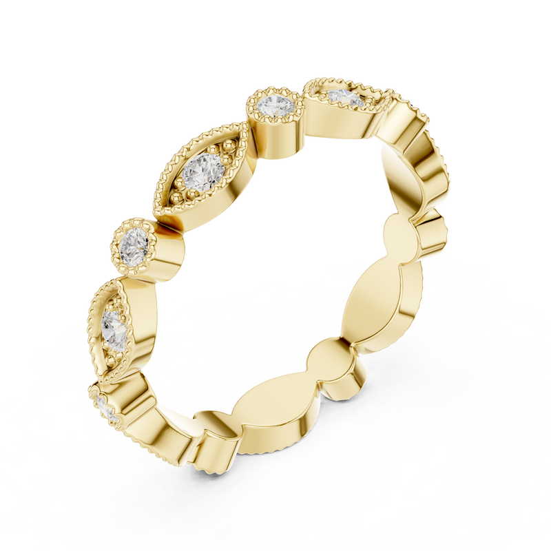 Ladies Ring DDLR-372@7 - Yellow Gold - Image