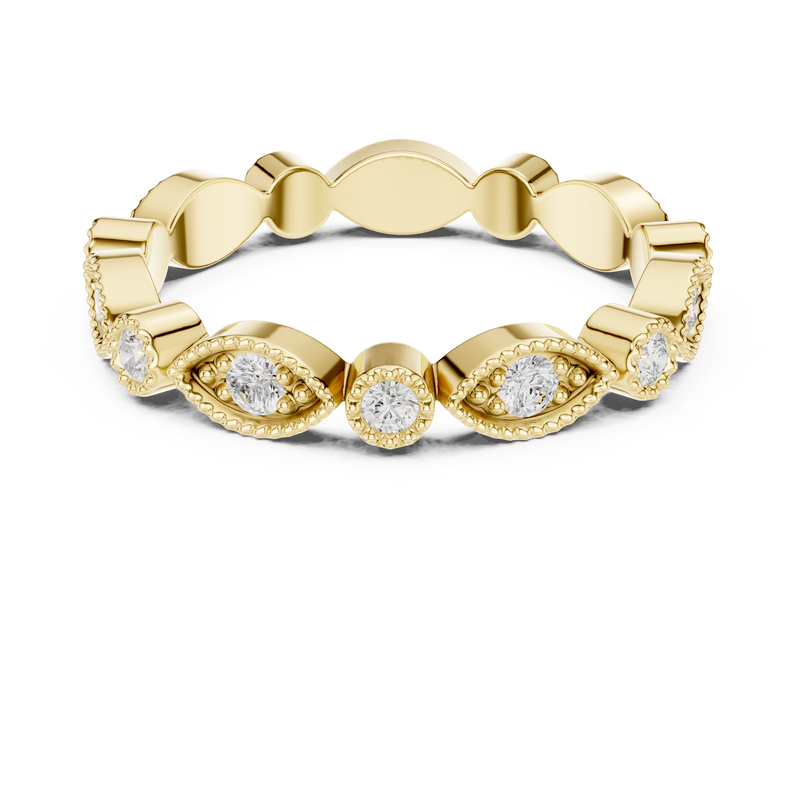 Ladies Ring DDLR-372@7 - Yellow Gold - Image