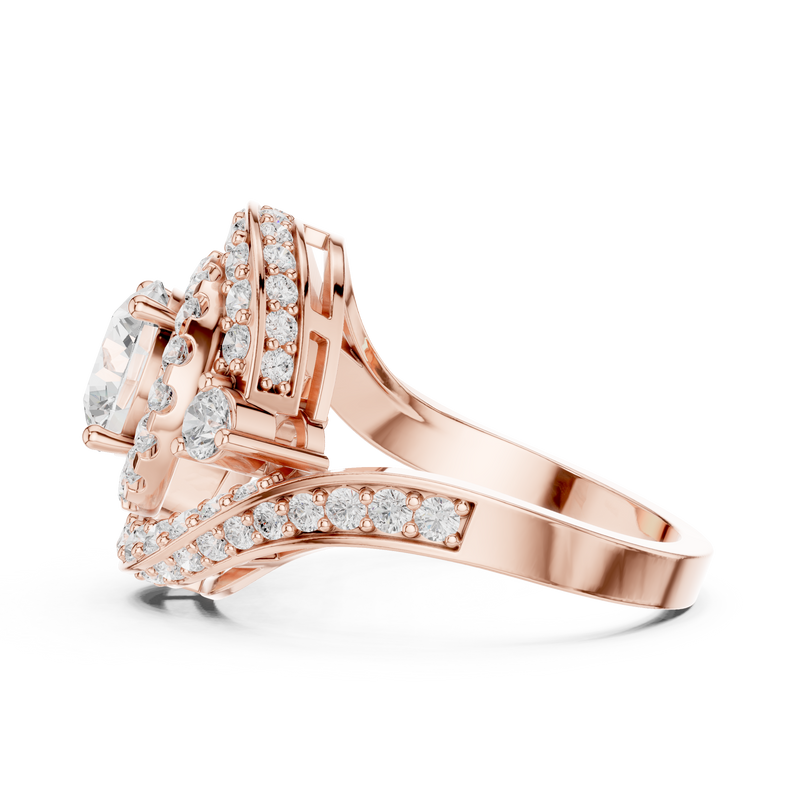 Ladies Ring DDLR-402@7 - Rose Gold - Image