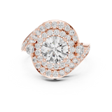 Ladies Ring DDLR-402@7 - Rose Gold - Image