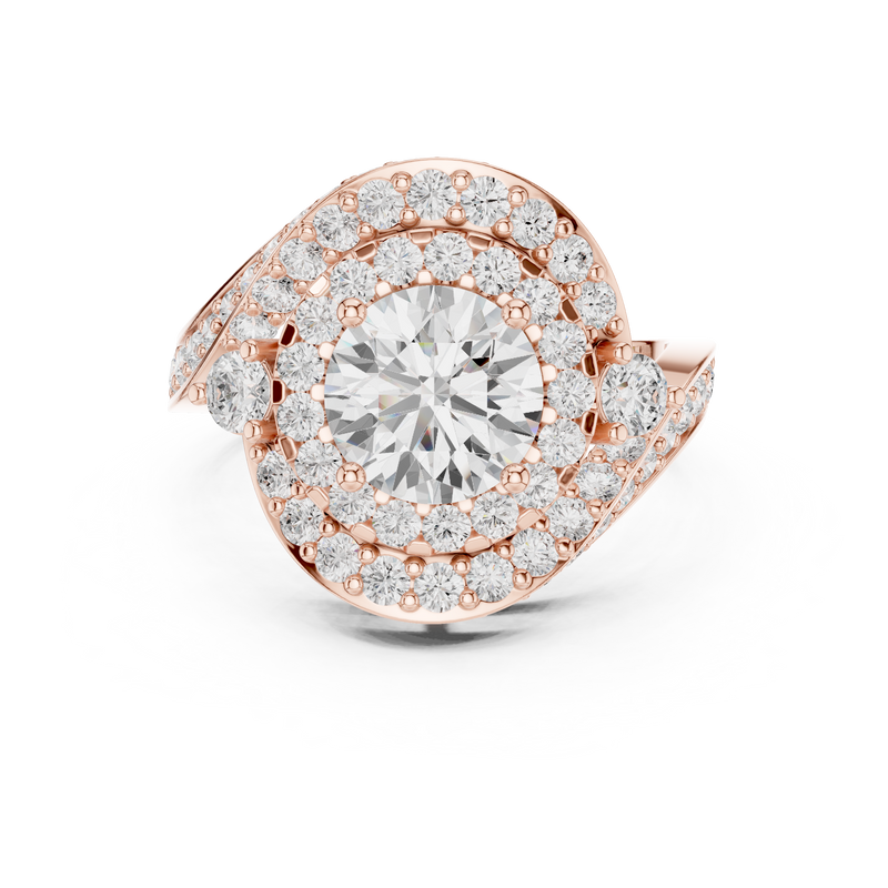 Ladies Ring DDLR-402@7 - Rose Gold - Image