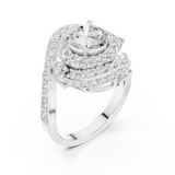 Ladies Ring DDLR-402@7 - White Gold - Image