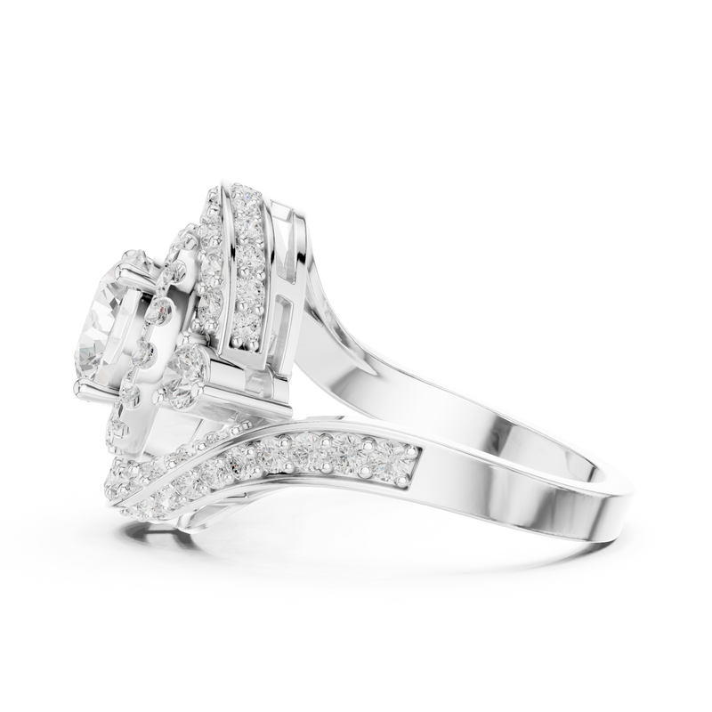 Ladies Ring DDLR-402@7 - White Gold - Image