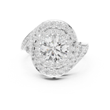 Ladies Ring DDLR-402@7 - White Gold - Image