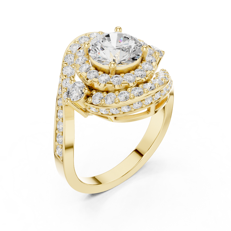 Ladies Ring DDLR-402@7 - Yellow Gold - Image