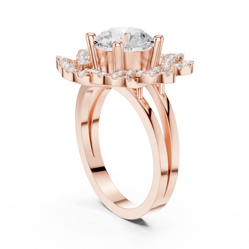 Ladies Ring DDLR-404@7 - Rose Gold - Image