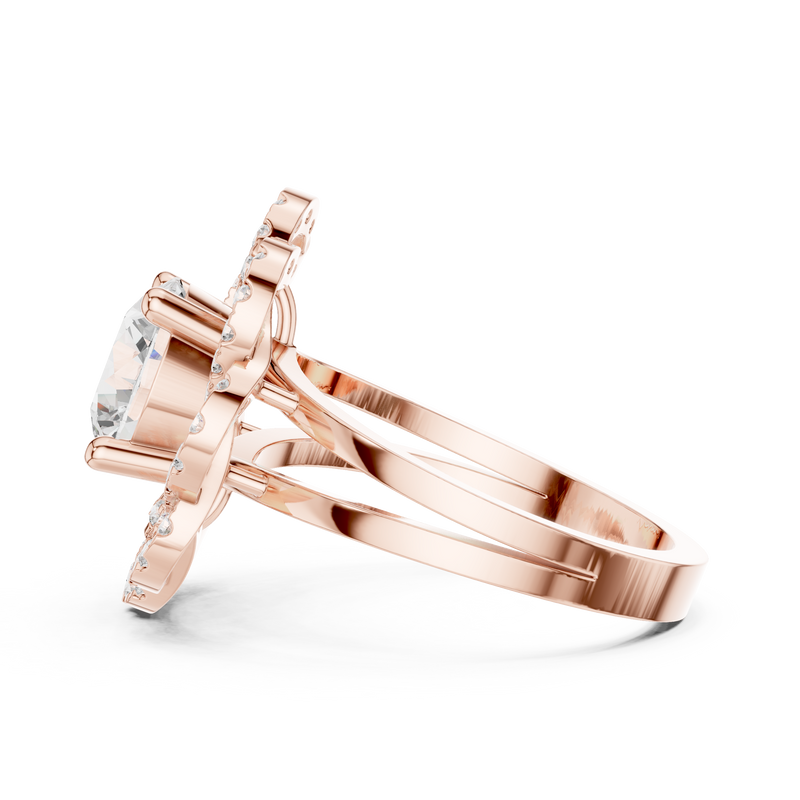 Ladies Ring DDLR-404@7 - Rose Gold - Image