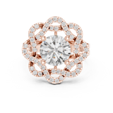 Ladies Ring DDLR-404@7 - Rose Gold - Image