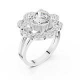Ladies Ring DDLR-404@7 - White Gold - Image