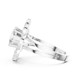 Ladies Ring DDLR-404@7 - White Gold - Image