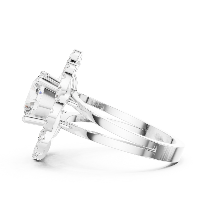 Ladies Ring DDLR-404@7 - White Gold - Image