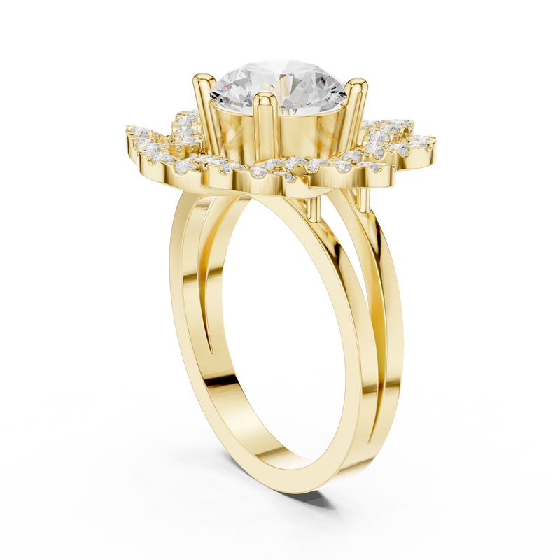 Ladies Ring DDLR-404@7 - Yellow Gold - Image