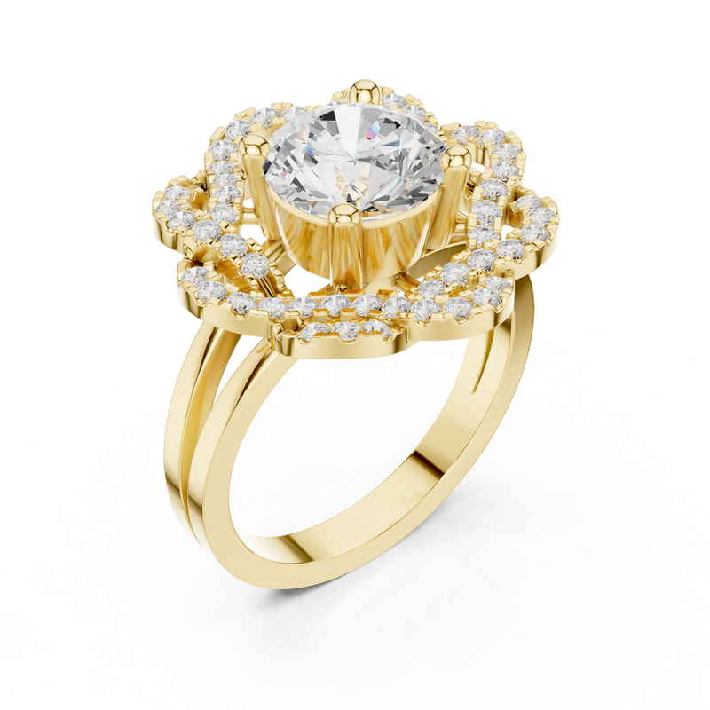 Ladies Ring DDLR-404@7 - Yellow Gold - Image