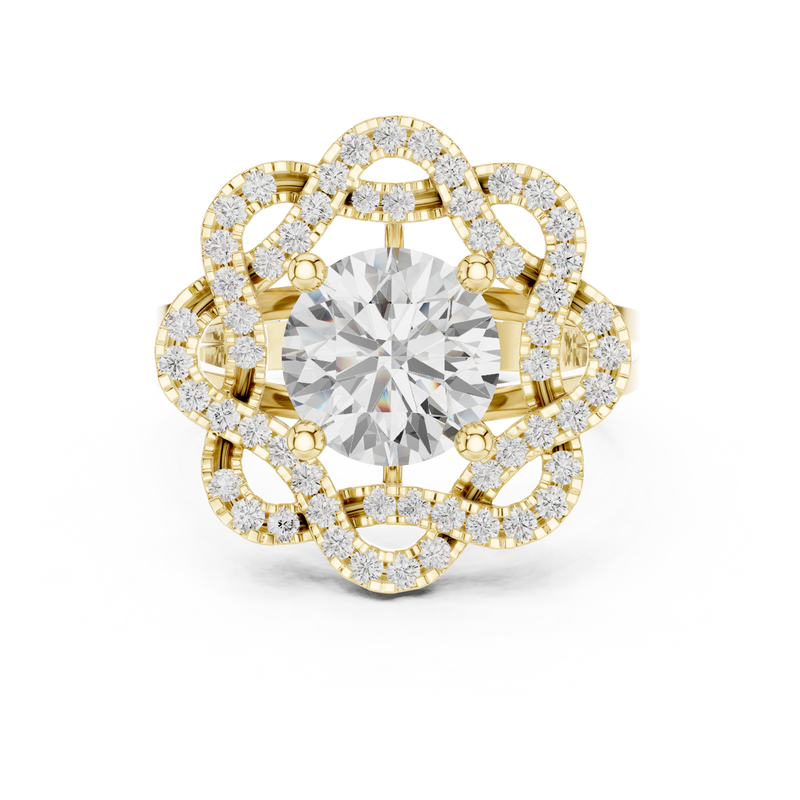 Ladies Ring DDLR-404@7 - Yellow Gold - Image