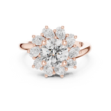 Ladies Ring DDLR-405@7 - Rose Gold - Image