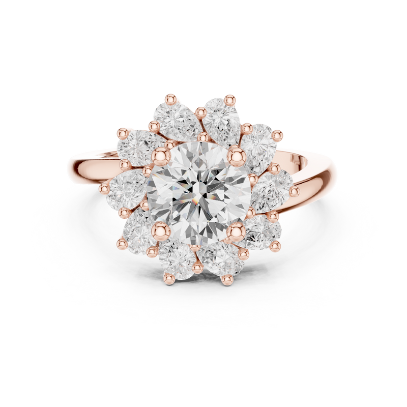 Ladies Ring DDLR-405@7 - Rose Gold - Image
