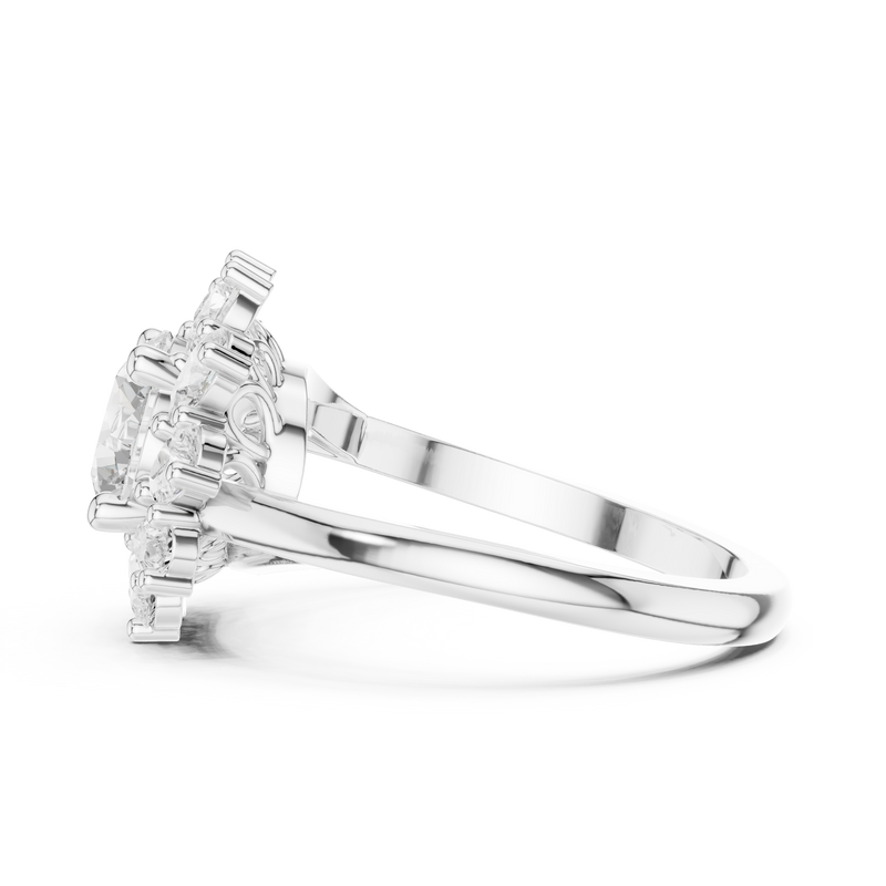 Ladies Ring DDLR-405@7 - White Gold - Image