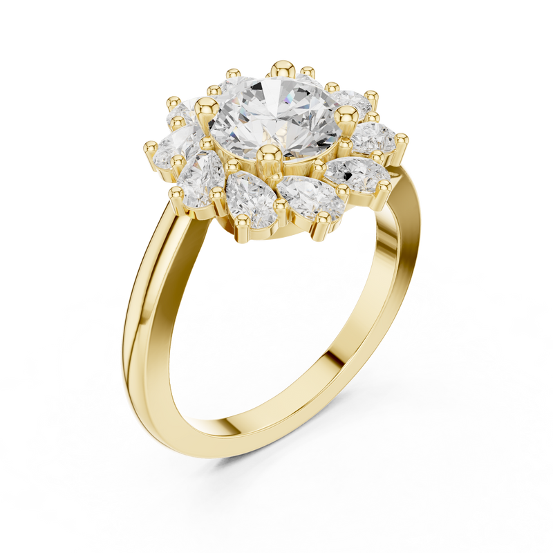 Ladies Ring DDLR-405@7 - Yellow Gold - Image