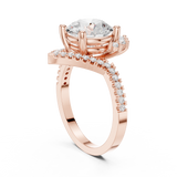 Ladies Ring DDLR-406@7 - Rose Gold - Image