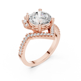 Ladies Ring DDLR-406@7 - Rose Gold - Image
