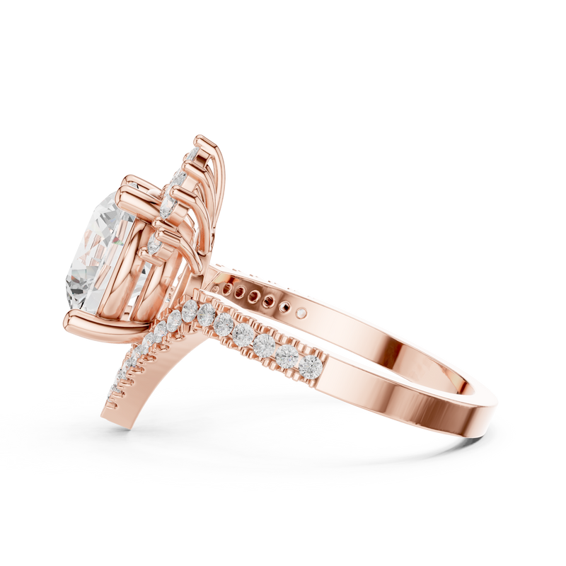 Ladies Ring DDLR-406@7 - Rose Gold - Image