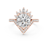 Ladies Ring DDLR-406@7 - Rose Gold - Image