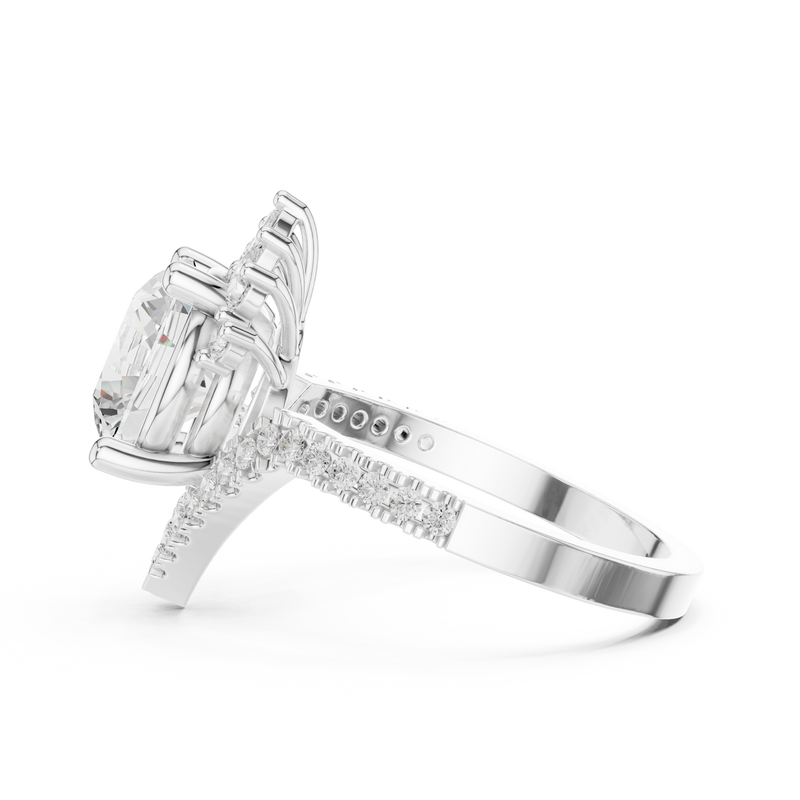 Ladies Ring DDLR-406@7 - White Gold - Image