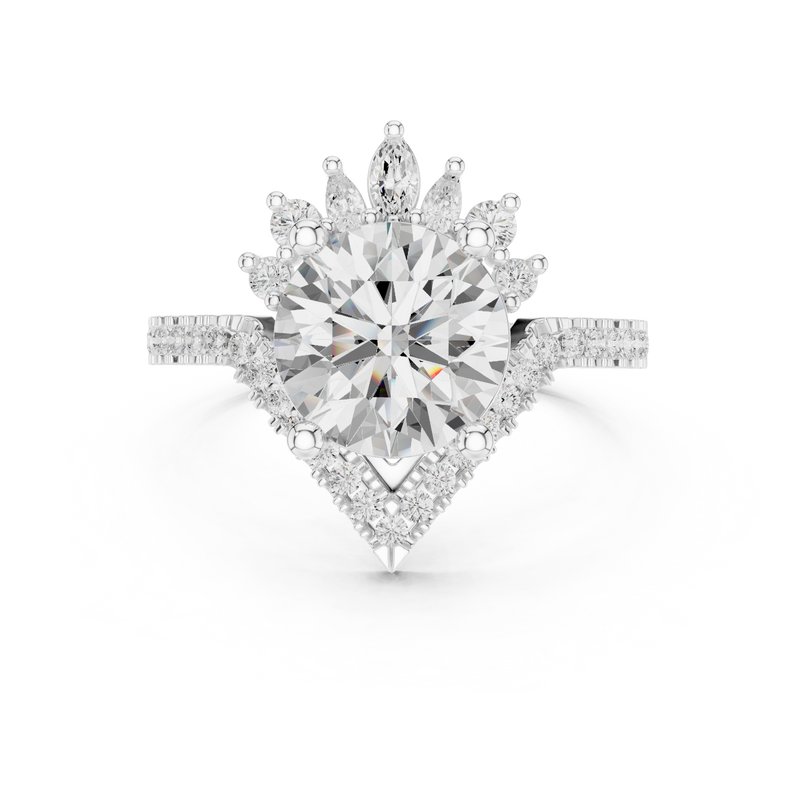 Ladies Ring DDLR-406@7 - White Gold - Image