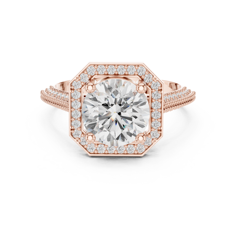 Ladies Ring DDLR-407@7 - Rose Gold - Image