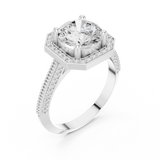 Ladies Ring DDLR-407@7 - White Gold - Image