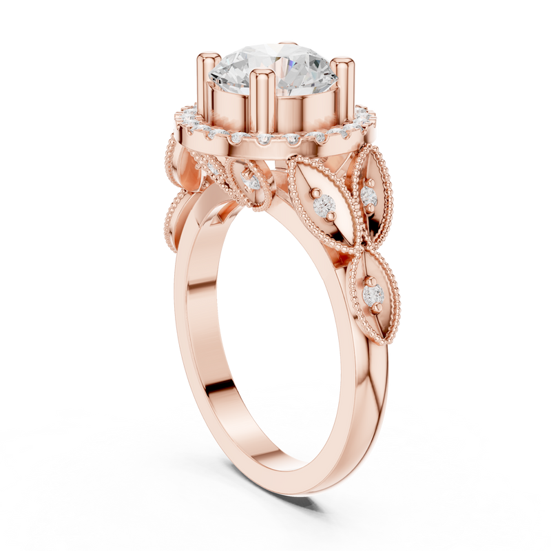 Ladies Ring DDLR-408@7 - Rose Gold - Image