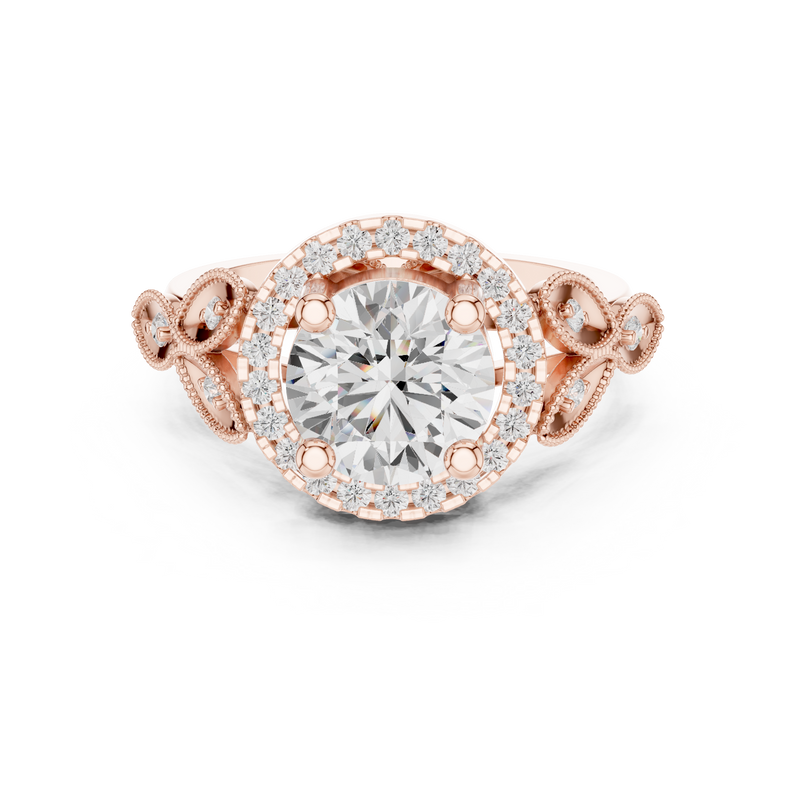Ladies Ring DDLR-408@7 - Rose Gold - Image