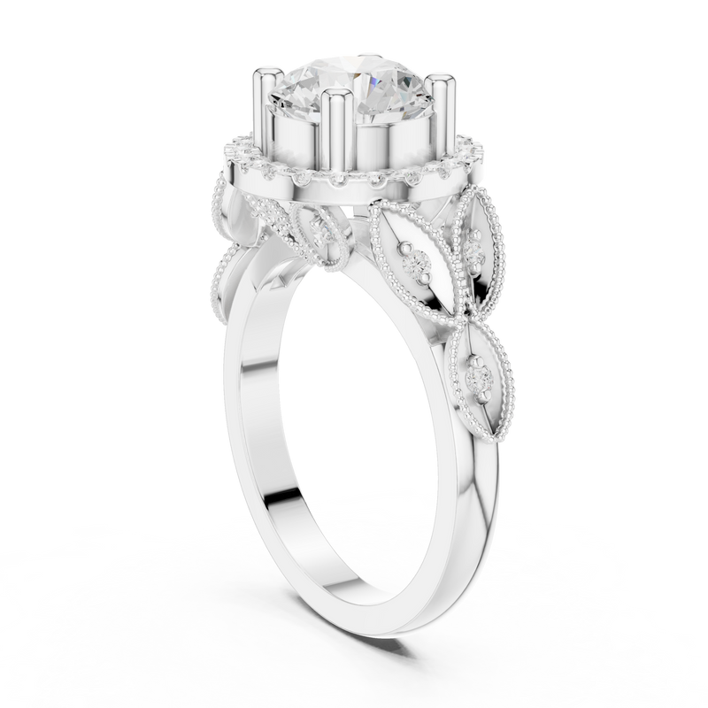 Ladies Ring DDLR-408@7 - White Gold - Image