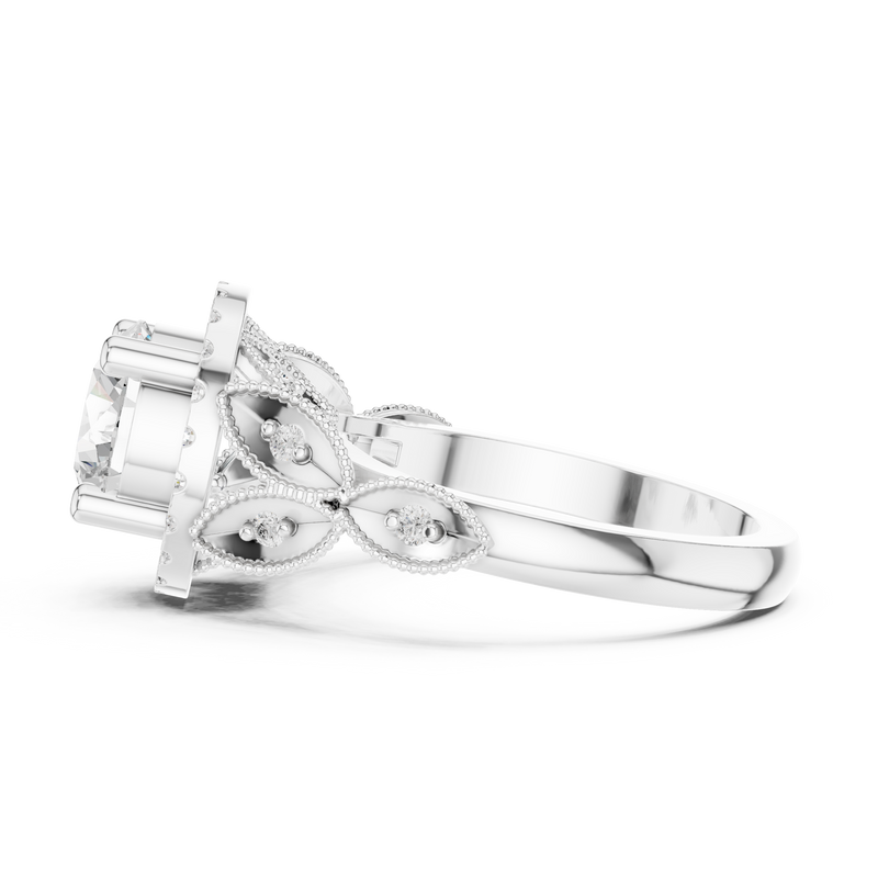 Ladies Ring DDLR-408@7 - White Gold - Image