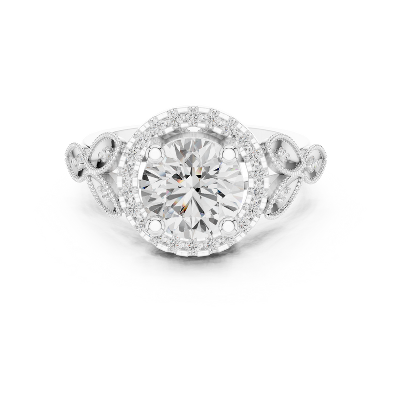 Ladies Ring DDLR-408@7 - White Gold - Image