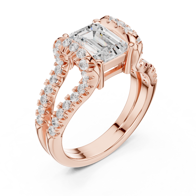 Ladies Ring DDLR-409@7 - Rose Gold - Image