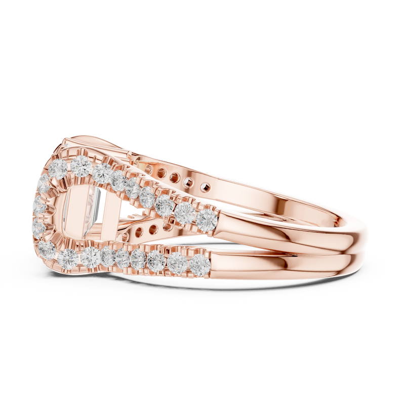 Ladies Ring DDLR-409@7 - Rose Gold - Image