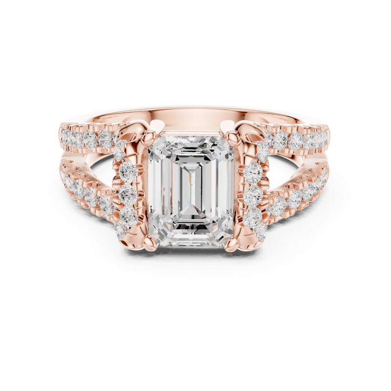 Ladies Ring DDLR-409@7 - Rose Gold - Image