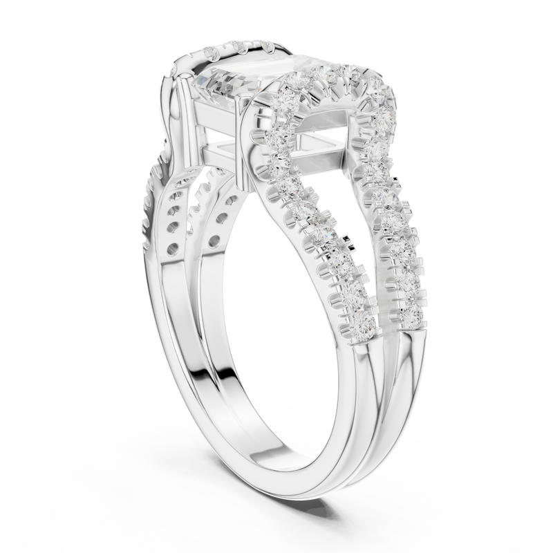 Ladies Ring DDLR-409@7 - White Gold - Image
