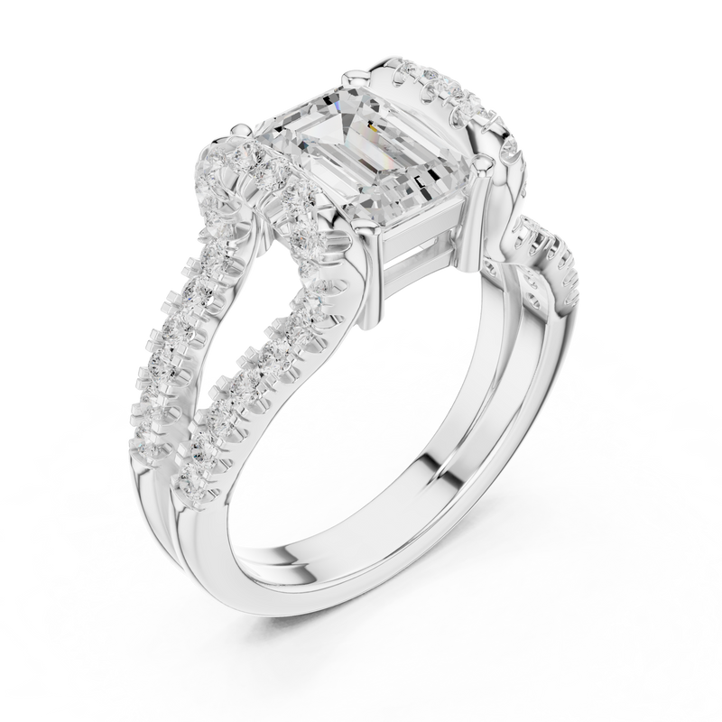 Ladies Ring DDLR-409@7 - White Gold - Image
