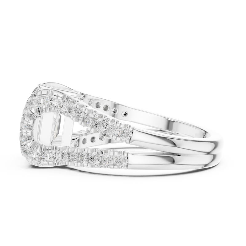 Ladies Ring DDLR-409@7 - White Gold - Image