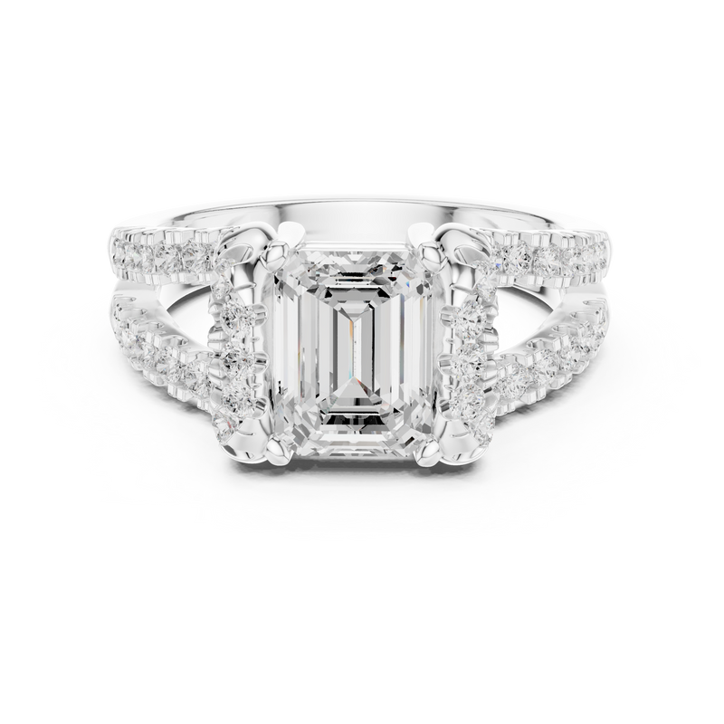 Ladies Ring DDLR-409@7 - White Gold - Image