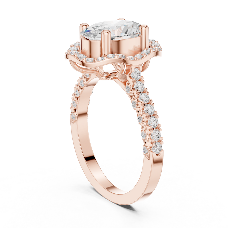 Ladies Ring DDLR-410@7 - Rose Gold - Image