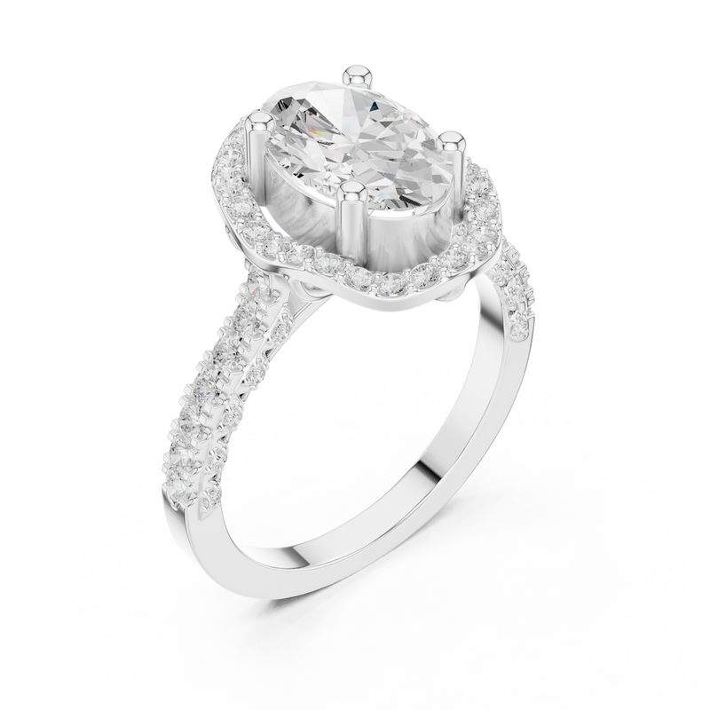 Ladies Ring DDLR-410@7 - White Gold - Image