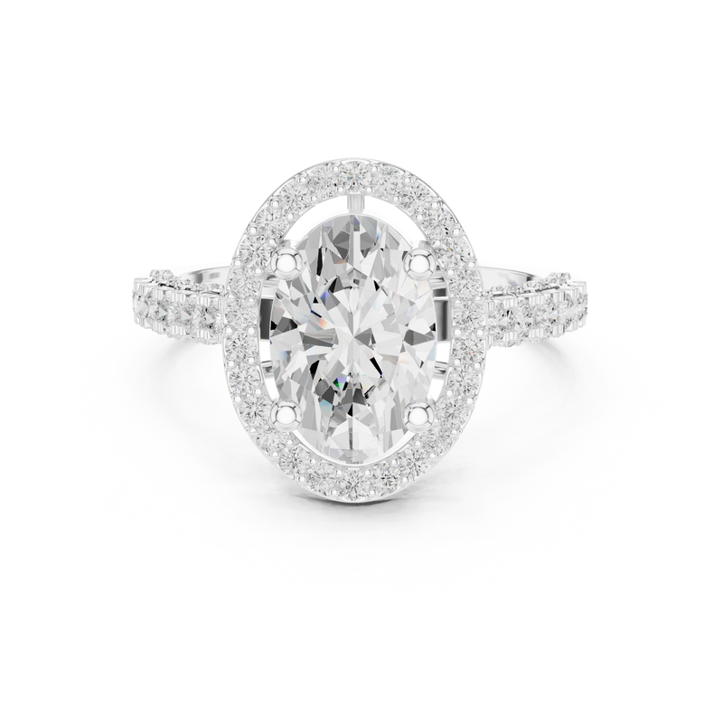 Ladies Ring DDLR-410@7 - White Gold - Image