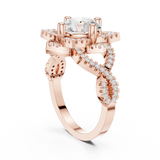 Ladies Ring DDLR-411@7 - Rose Gold - Image