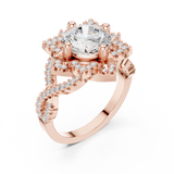 Ladies Ring DDLR-411@7 - Rose Gold - Image