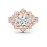 Ladies Ring DDLR-411@7 - Rose Gold - Image