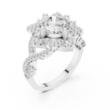Ladies Ring DDLR-411@7 - White Gold - Image