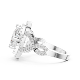 Ladies Ring DDLR-411@7 - White Gold - Image